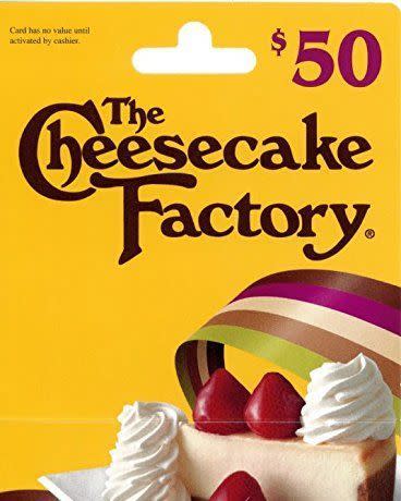 The Cheesecake Factory Gift Card