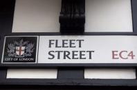 A road sign is displayed on a building in Fleet Street in London, Britain August 5, 2016. REUTERS/Neil Hall