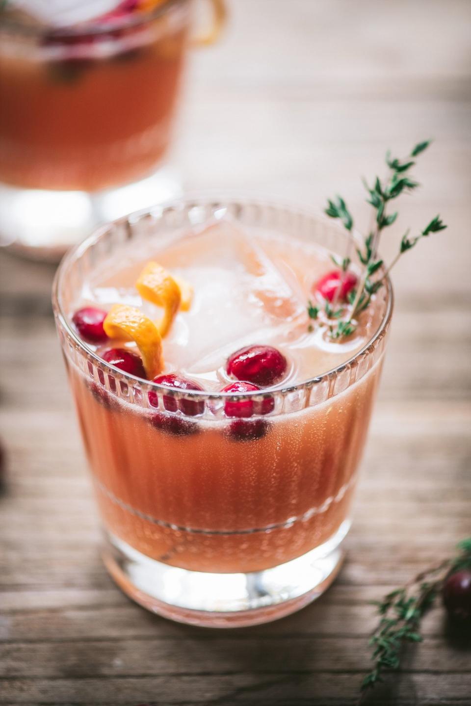 Cranberry Orange Whiskey Cocktail