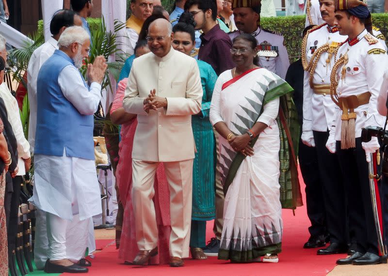 Swearing-in ceremony of India's newly elected President Droupadi Murmu