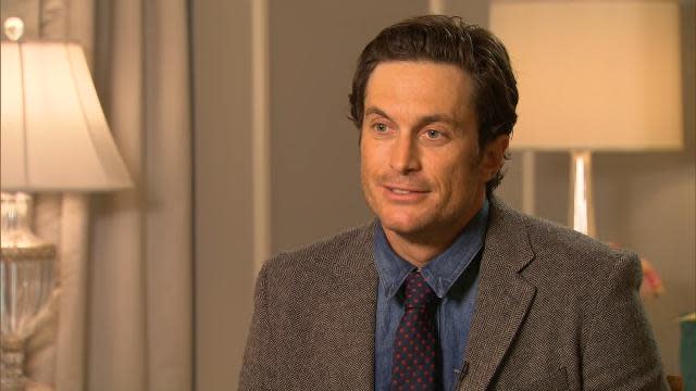 There's no doubt who Oliver Hudson considers his father to be. ET caught up with the handsome 38-year-old actor on the New Orleans set of <em>Scream Queens</em> on Monday, where he didn't want to talk about his biological father, Bill Hudson. Oliver recently dug up old wounds when he Instagrammed a childhood throwback pic on Father's Day of himself with his sister Kate Hudson and Bill, writing "Happy abandonment day." Oliver made it clear that he considers his dad to be his mother Goldie Hawn's longtime boyfriend, actor Kurt Russell. <strong>PHOTOS: Stars You Didn't Know Were Related</strong> "My dad and I rented a house together, cause he's doing a movie here, coincidentally, which has been great," he tells ET of being in New Orleans filming Ryan Murphy's latest show, <em>Scream Queens</em>. "The kids are coming down [his three kids with wife Erinn Bartlett] soon so it's about finding things to do for them, and keeping it cool, but it's fun. The food's amazing, the bars ... it's just an amazing city to be a part of." He also opened up about what it means to play a father on the show. "Your child is your child, you know? I have an actual paternal instinct, 'cause I've had three kids, so when I'm working with, you know, Skyler [Samuels], who plays my daughter, there's something that definitely kicks in there, and it's fun to play," he says. "It's new, it's different for me." Bill, 65, recently publicly disowned both Oliver and 36-year-old Kate in an interview with <em>The Mail</em>. "I say to them now, 'I set you free,'" Bill said. "I had five birth children but I now consider myself a father of three. I no longer recognize Oliver and Kate as my own." "I would ask them to stop using the Hudson name," he added. "They are no longer a part of my life. Oliver’s Instagram post was a malicious, vicious, premeditated attack. He is dead to me now. As is Kate. I am mourning their loss even though they are still walking this earth." <strong>NEWS: Oliver Hudson Slams Biological Father Bill Hudson in Father's Day Instagram</strong> Watch the video below for more on the Hudson family drama.