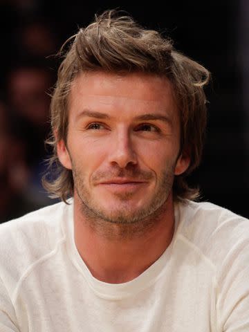 Noel Vasquez/Getty David Beckham attends a game between the Houston Rockets and the Los Angeles Lakers on October 26, 2010, in Los Angeles, California.