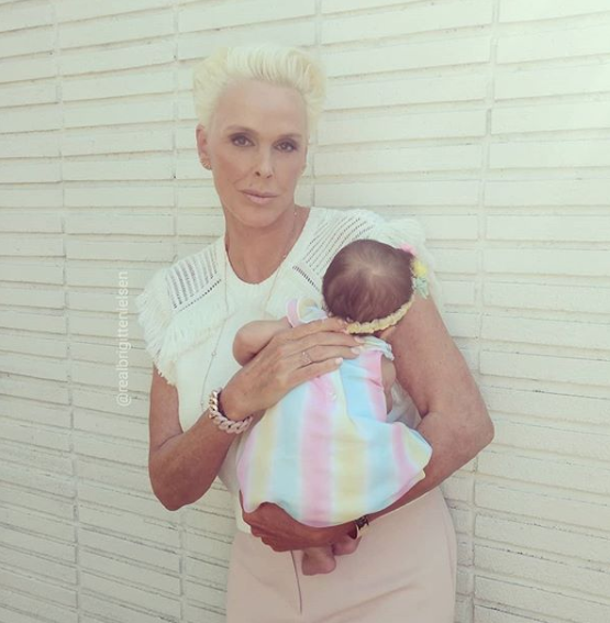 Brigitte Nielsen has opened up about the “double standards” she’s experienced after giving birth at 54. Source: Instagram/BrigitteNielsen