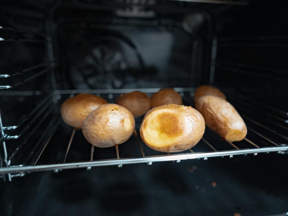 baked potatoes in oven