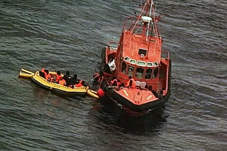 All 34 migrants, whose nationalities were not disclosed, were rescued and taken to the port of Motril in southern Spain