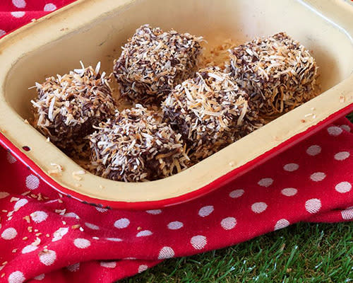 Chocolate Ganache Lamingtons