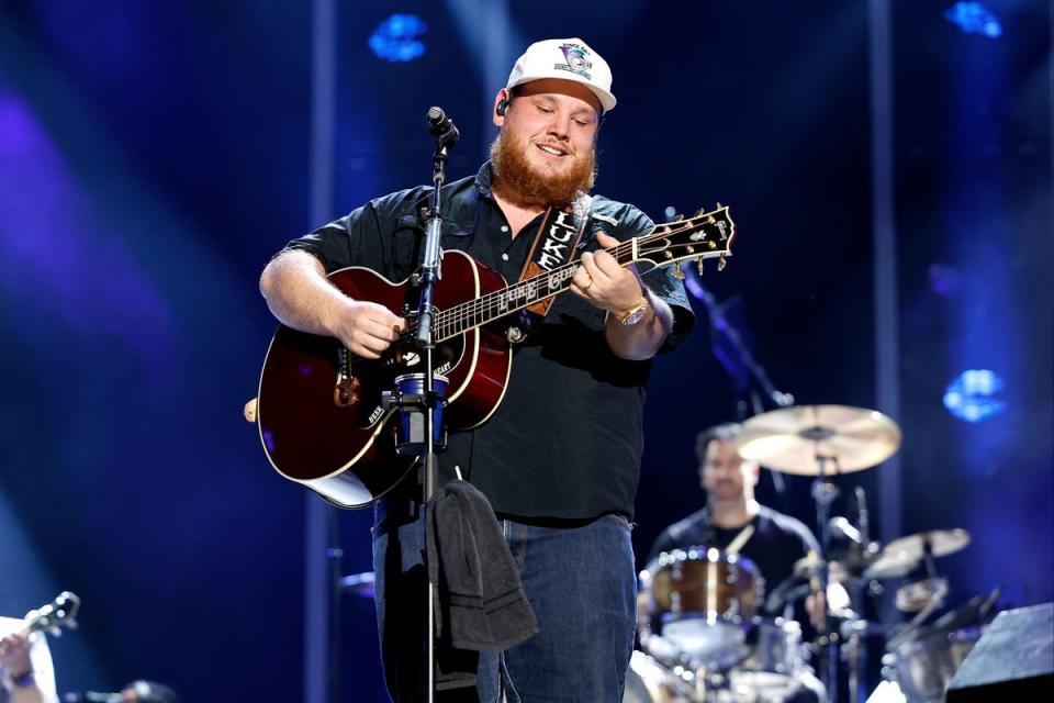 Luke Combs performing in Nashville, Tennessee last June (Getty Images)