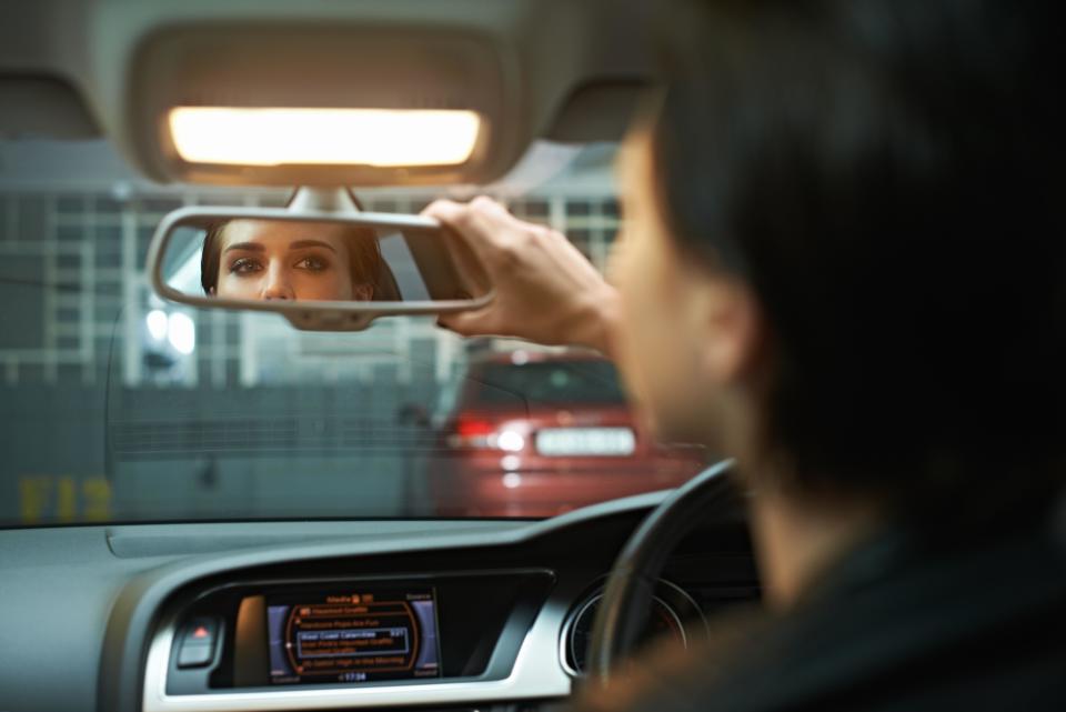 Not checking mirrors when changing direction is the second most common reason for driving test fails. (PA/Alamy)