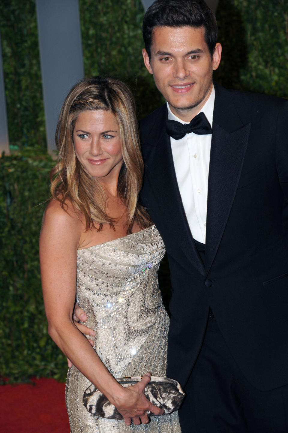 Jennifer Aniston <a href="http://www.people.com/people/article/0,,1112350,00.html">finalized her divorce</a> from Brad Pitt in October 2005 amid reports <a href="http://www.ew.com/ew/article/0,,1066184,00.html">that he had cheated on her</a> with his "Mr. & Mrs. Smith" co-star -- <a href="http://www.cnn.com/2012/04/13/showbiz/pitt-jolie-engaged/index.html" target="_hplink">and current fiancee</a> -- Angelina Jolie.  In April 2008, <a href="http://www.people.com/people/article/0,,20195689,00.html">reports emerged</a> that Aniston was dating John Mayer after they were spotted dining together and holding hands in Miami.      The pair dated <a href="http://www.people.com/people/article/0,,20218834,00.html">on-and-off</a> for a year before <a href="http://www.people.com/people/article/0,,20265151,00.html">calling it quits</a> in March 2009.  In 2010, Mayer <a href="http://www.rollingstone.com/music/news/the-dirty-mind-and-lonely-heart-of-john-mayer-20120606?page=4">spoke to <em>Rolling Stone</em> about the break up</a>.  "I've never really gotten over it," he said in the interview.  "It was one of the worst times of my life."  