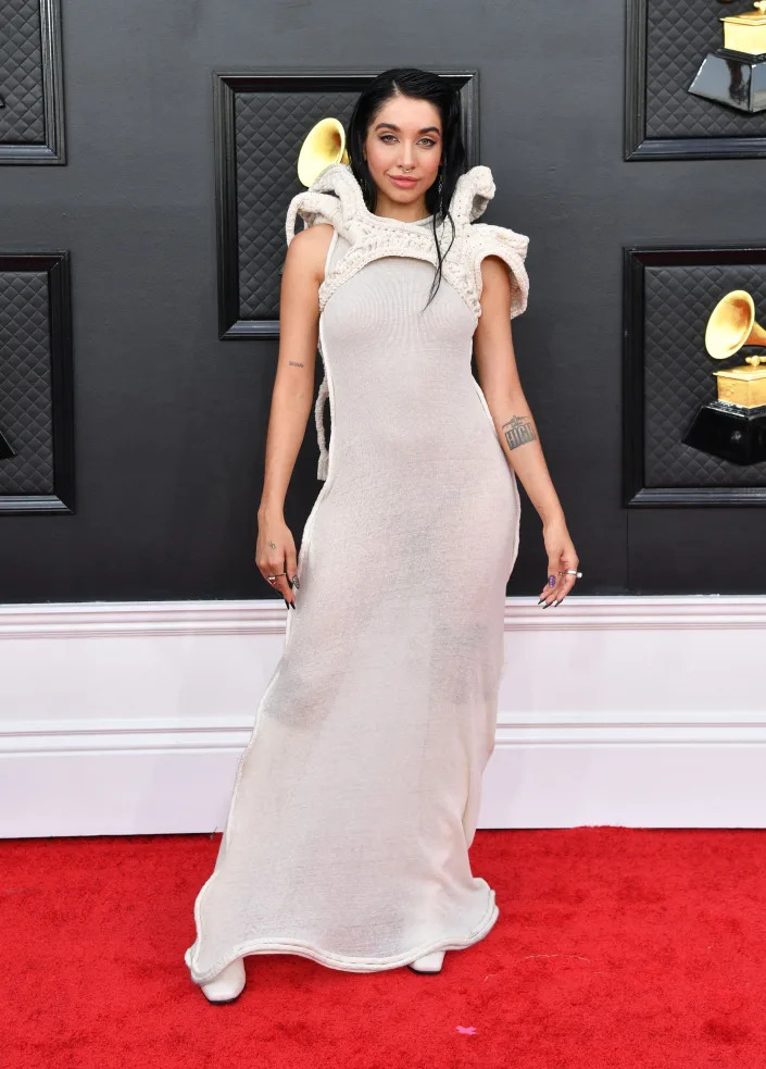 Maria Becerra at the grammys 2022