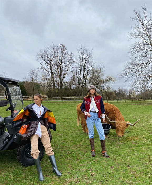 Gigi-Hadid-Bella-Hadid-farm