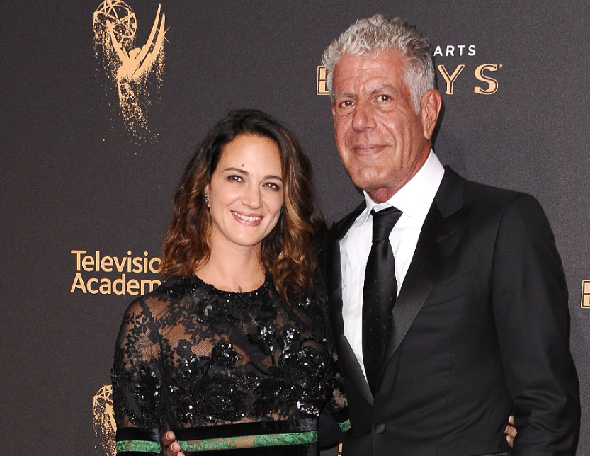 Asia Argento and Anthony Bourdain. (Photo: Getty Images)