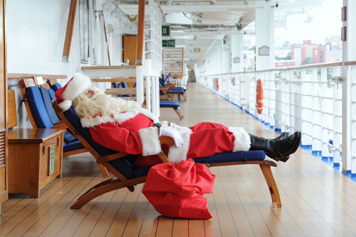 Give Santa your wishlist at Christmas in Cabo (Princess Cruises)