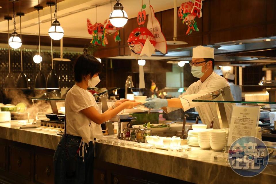 「鉑麗安」雖是以自助取餐形式的餐廳，早餐仍有許多現點現做的菜色。