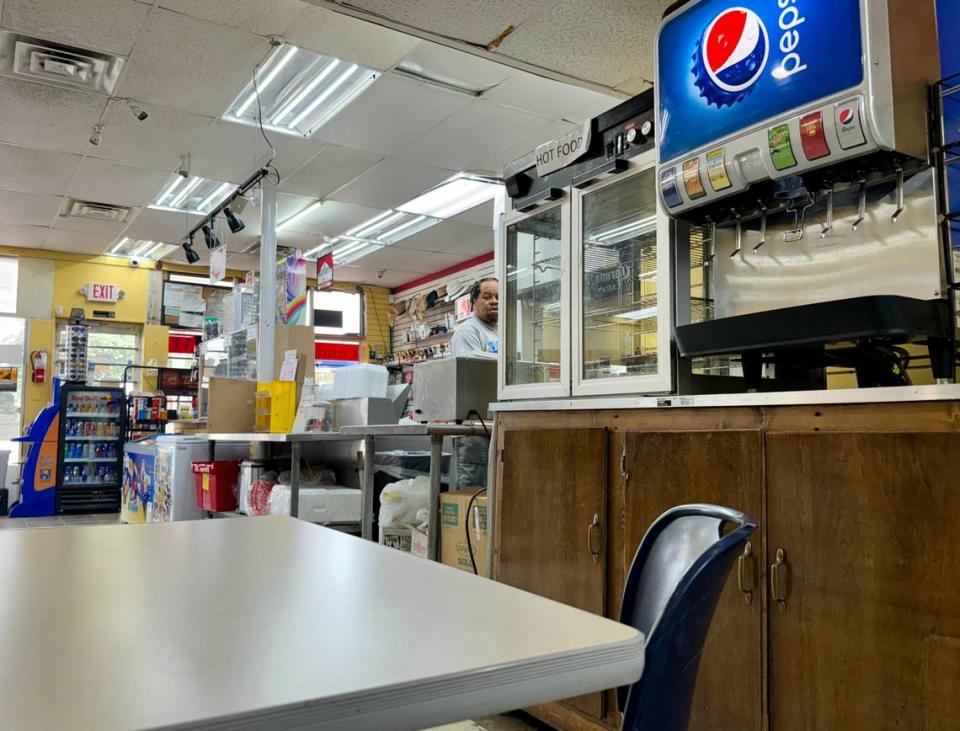 Always Cooking NOLA serves good food in a barebones setting with one table in a River Oaks gas station grill, shown June 1, 2024.