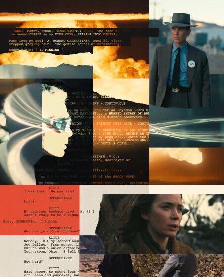 Photo Illustration of Oppenheimer scenes and scripts