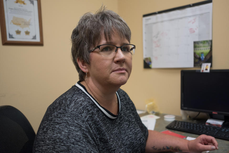 Lois Vance helps&nbsp;runs a program for people addicted to opioids in a&nbsp;Charleston, West Virginia, clinic.&nbsp; (Photo: Roger May for HuffPost)