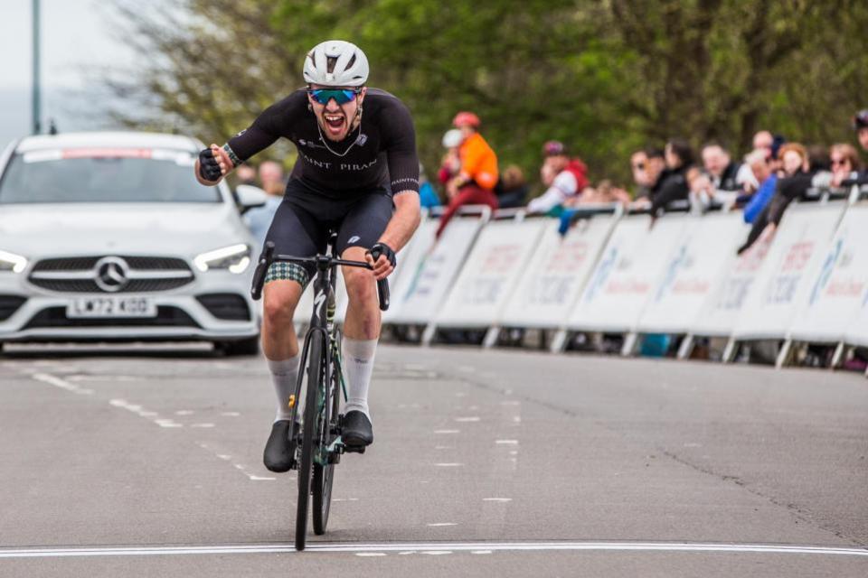 The Northern Echo: Rowan Baker wins the East Cleveland Classic open road race Credit: STUART BOULTON