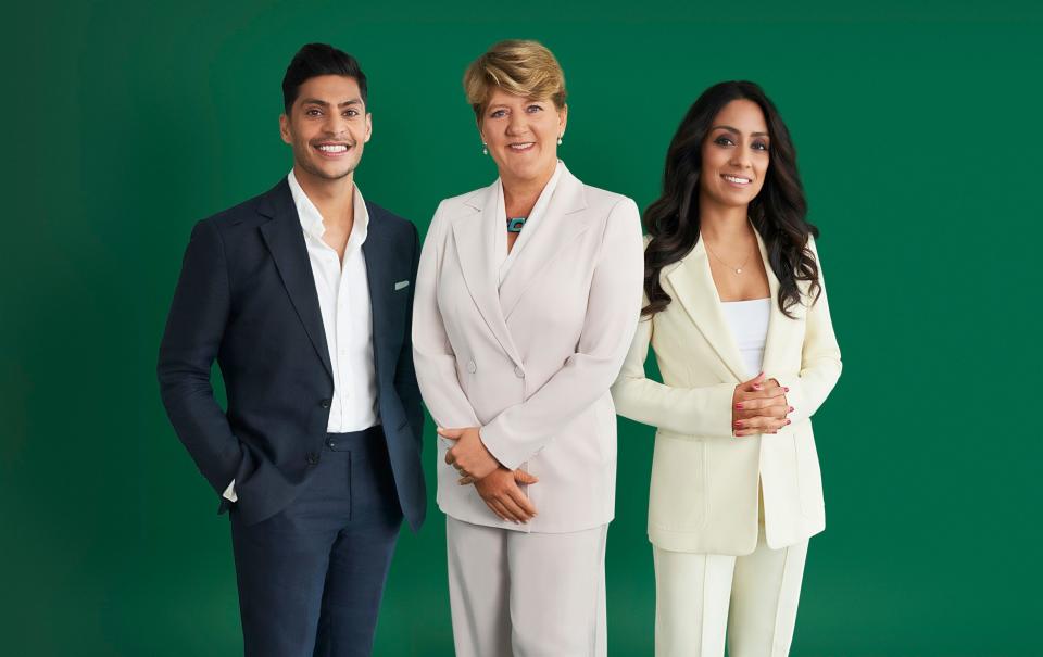 Qasa Alom, Clare Balding e Isa Guha