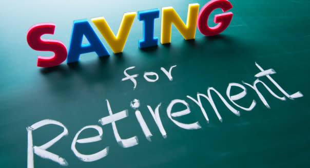 Saving for retirement concept