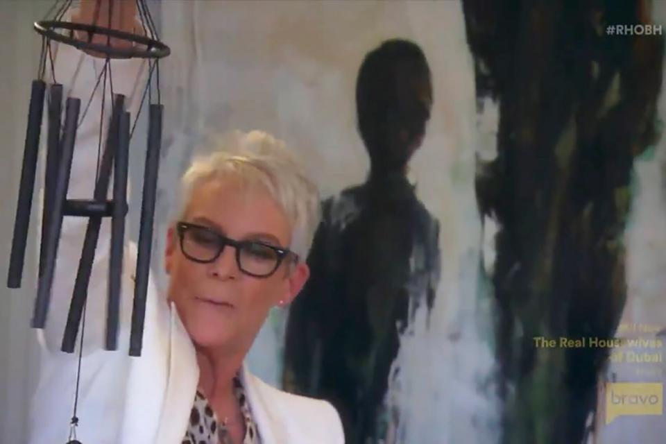 Jamie Lee Curtis Laughs About Becoming 'a Meme Forever' After RHOBH's 'Very Chic' Wind Chime Luncheon. Real housewives of beverly hills. Bravo