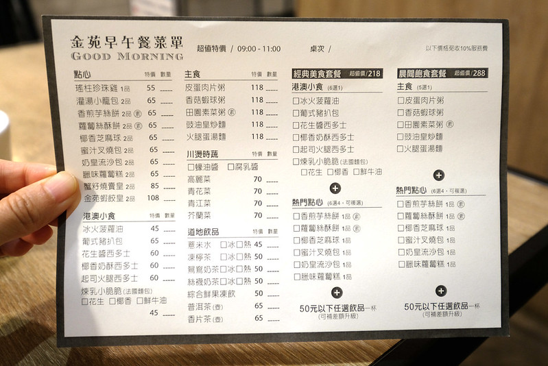 台中｜金苑茶餐廳