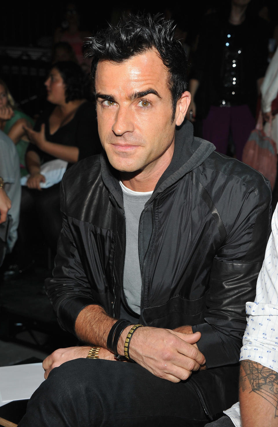 NEW YORK, NY - SEPTEMBER 08: Justin Theroux attends the Alexander Wang show during Spring 2013 Mercedes-Benz Fashion Week at Pier 94 on September 8, 2012 in New York City. (Photo by Theo Wargo/Getty Images)