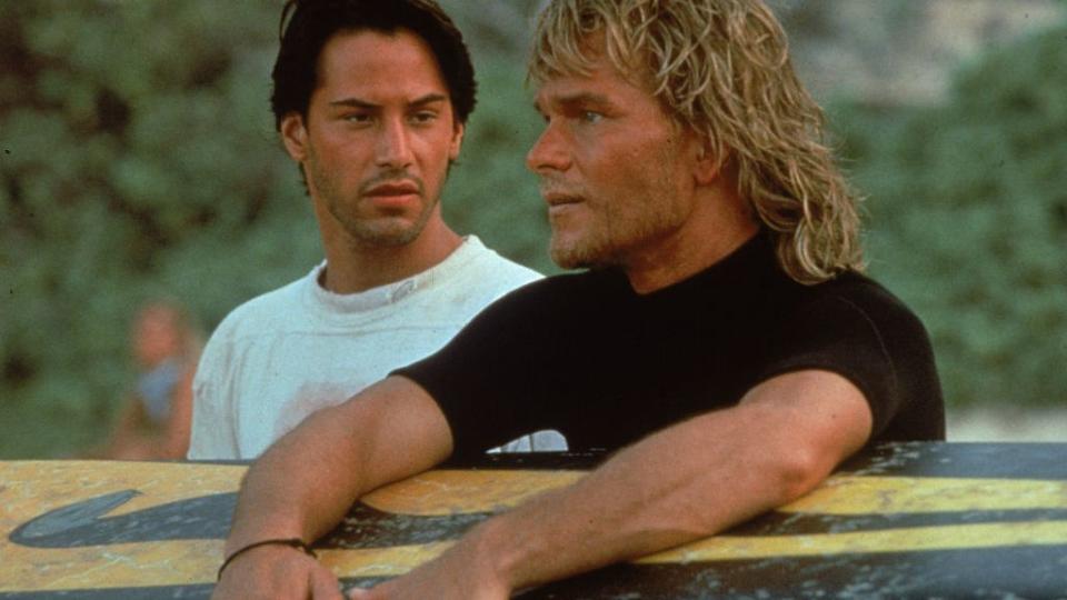 reeves swayze in 'point break'