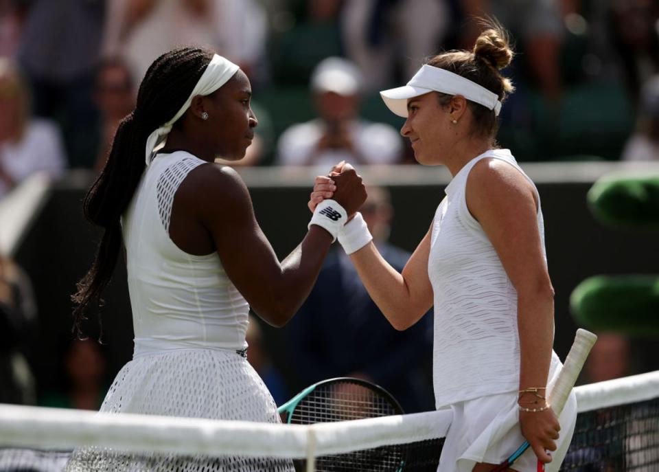 Gauff and Ruse produced an entertaining battle on Court No 2 (Getty Images)