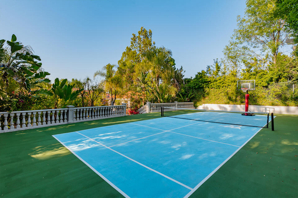 The sports court.