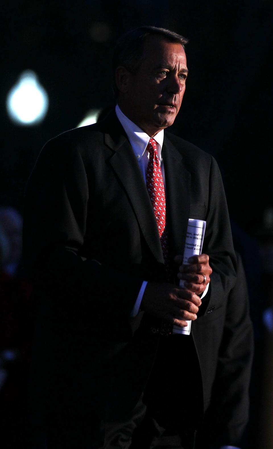 John Boehner Lights Capitol Christmas Tree At Ceremony