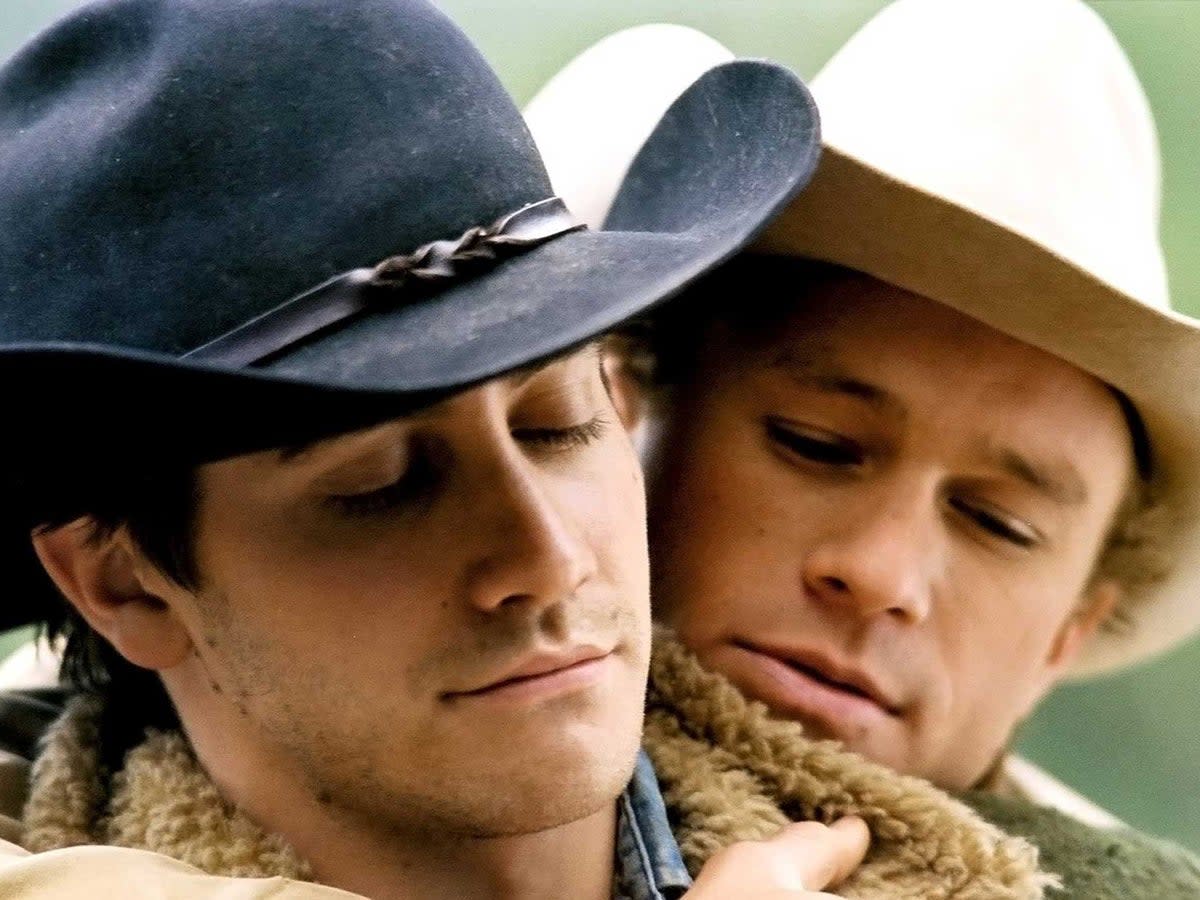 Gyllenhaal and Ledger in the groundbreaking ‘Brokeback Mountain’ (Paramount)