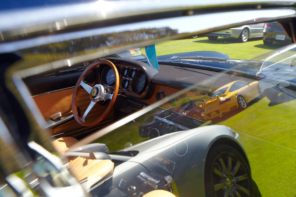 Detail of a classic Ferrari