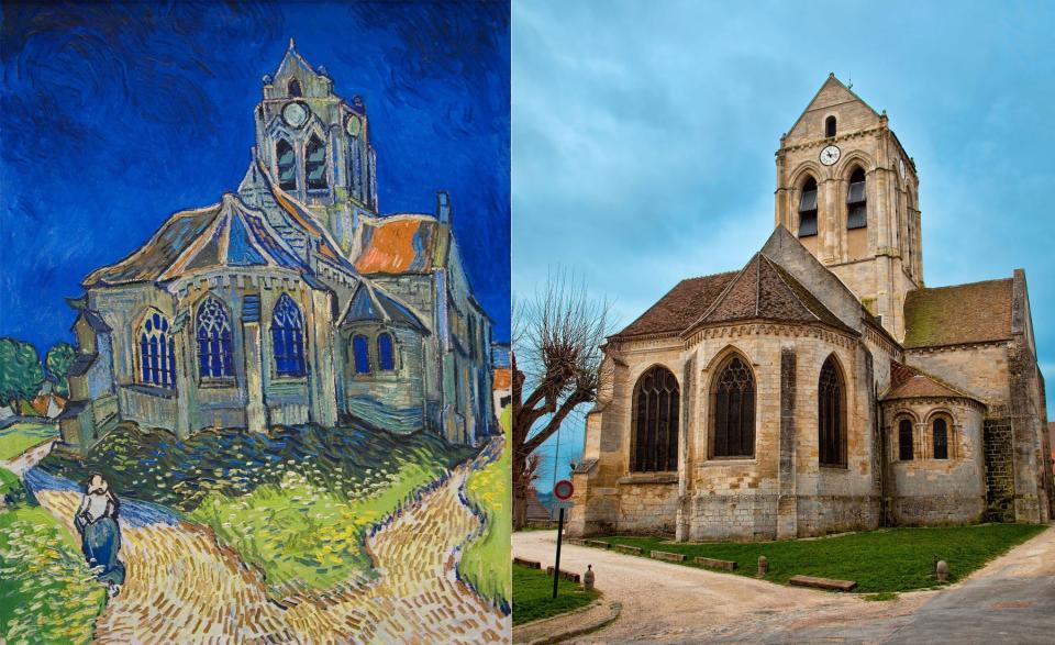 The Church at Auvers by Vincent van Gogh (Auvers-sur-Oise, France)