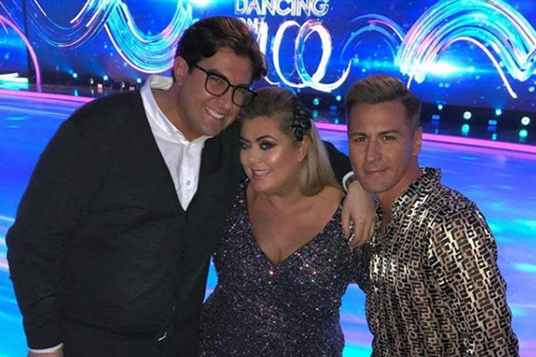 Gemma Collins with boyfriend James Argent and pro dance partner Matt Evers (Instagram)