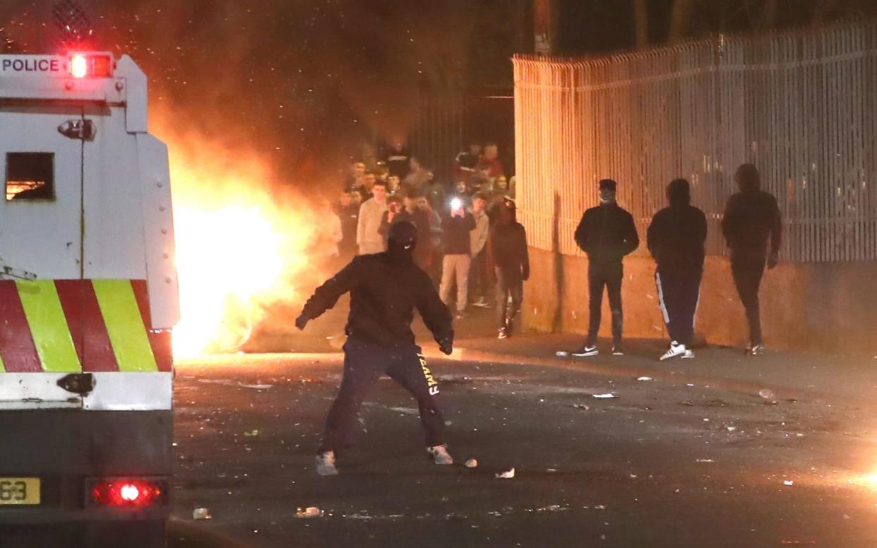 Violence flared up in Londonderry on Thursday evening, with 29-year-old journalist Lyra McKee shot dead - PA