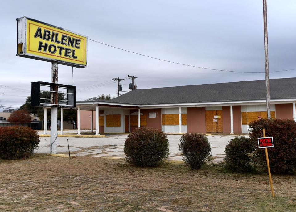 The abandoned Abilene Hotel.