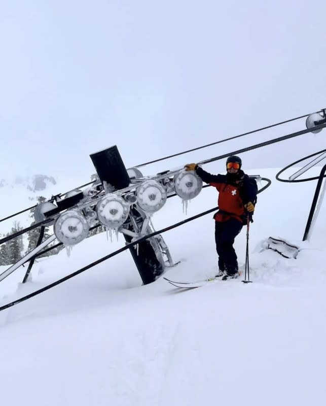 The snow was *deep*, to say the least.<p>Bear Valley Ski Patrol</p>