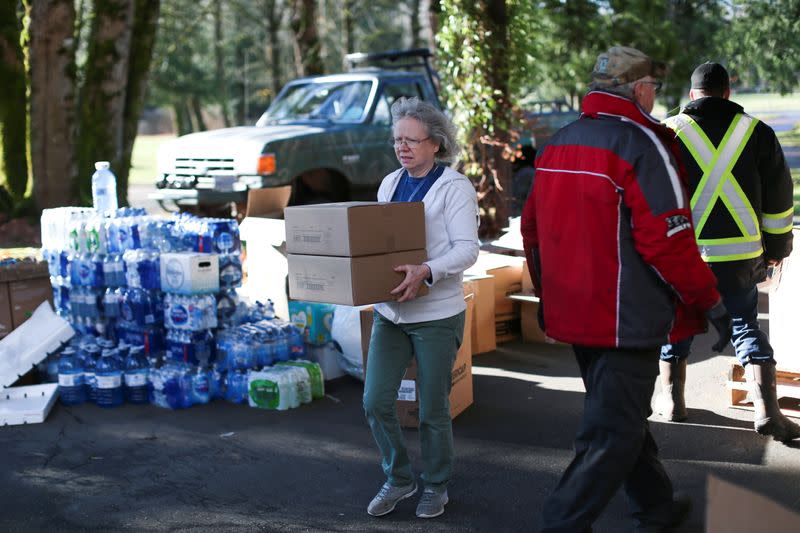 Rainstorms cause flooding and landslides in the western Canadian province of British Columbia