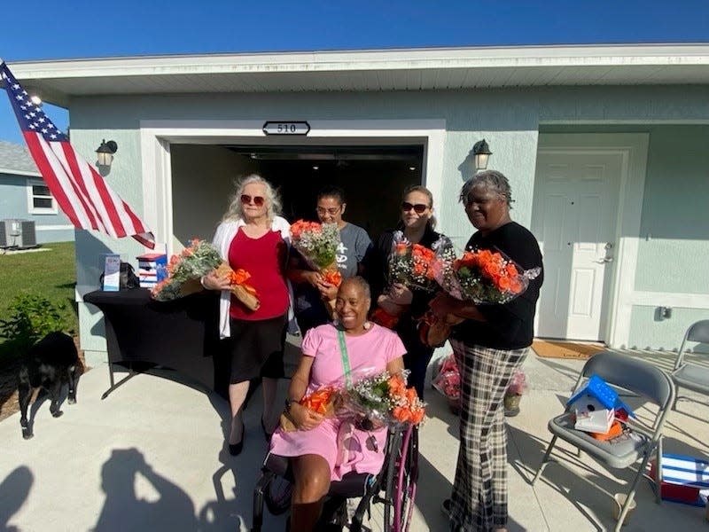 Veterans living at the Habitat for Humanity's Space Coast Habitat for Humanity’s Female Veterans Village in Cocoa were provided a special gift by  The Home Depot Foundation.