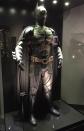 <p>Christian Bale’s Caped Crusader get-up is displayed in the studio’s interactive Warner Bros. Experience, which features props, storyboards, models, scripts, and mo-cap exhibits.</p>