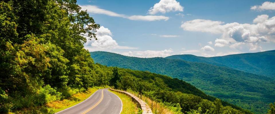 The view from Skyline Drive in Shenandoah National Park