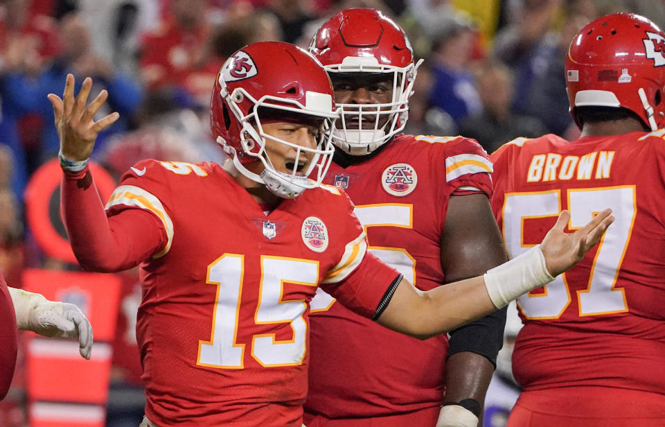 Kansas City Chiefs quarterback Patrick Mahomes has passed for more than 278 yards just once in his last seven games. (Denny Medley/USA TODAY Sports)