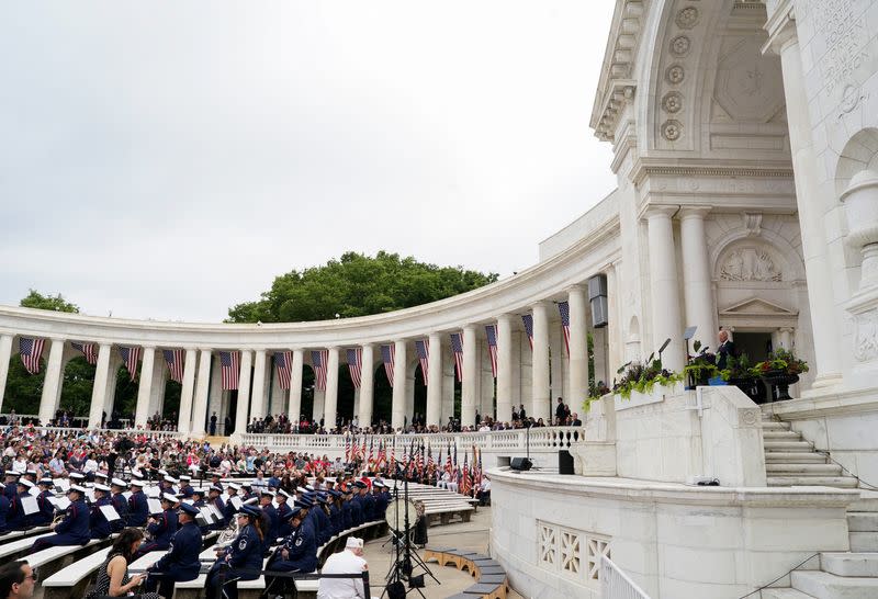 National Memorial Day Wreath-Laying and Observance Ceremony at Arlington National Cemetery, in Washington