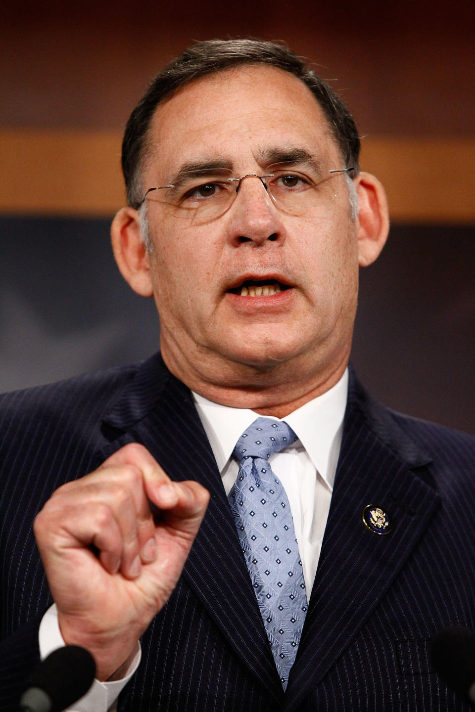 Then-GOP Doctors Caucus member Rep. John Boozman (R-AK) speaks during a news conference at the U.S. Capitol March 18, 2010 in Washington, D.C.  (Photo by Chip Somodevilla/Getty Images)