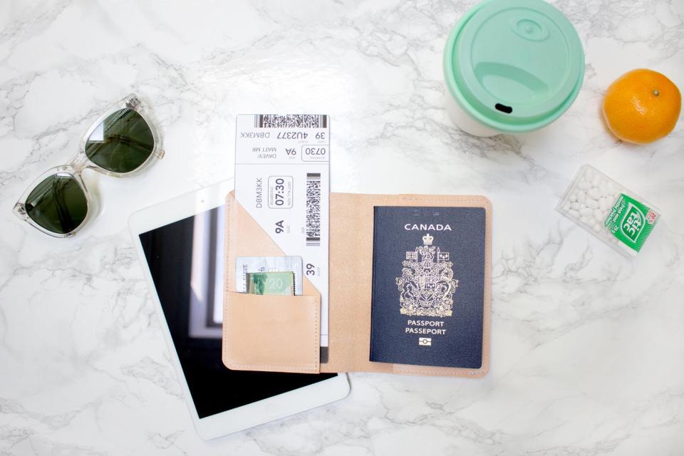 Personalized Passport Wallet, Custom Passport Cover, Monogram Leather Passport Holder