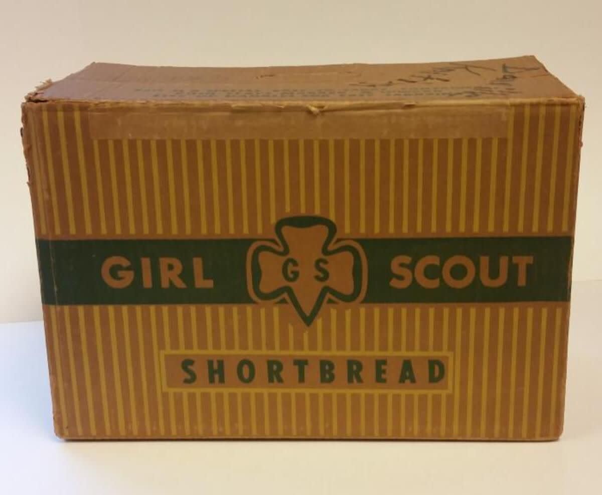 Vintage Box of Girl Scout Shortbread Cookies, Circa 1960