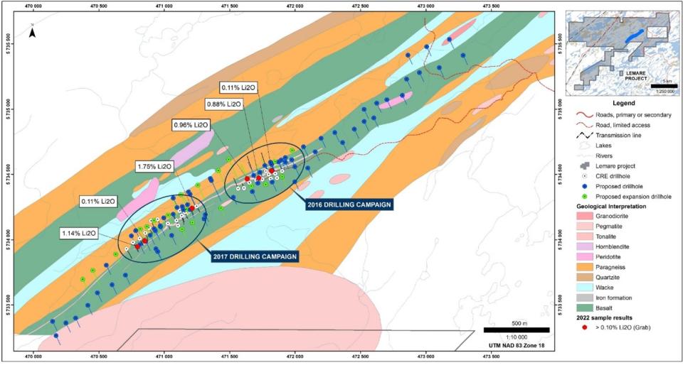 Critical Elements Lithium Corporation, Wednesday, February 1, 2023, Press release picture