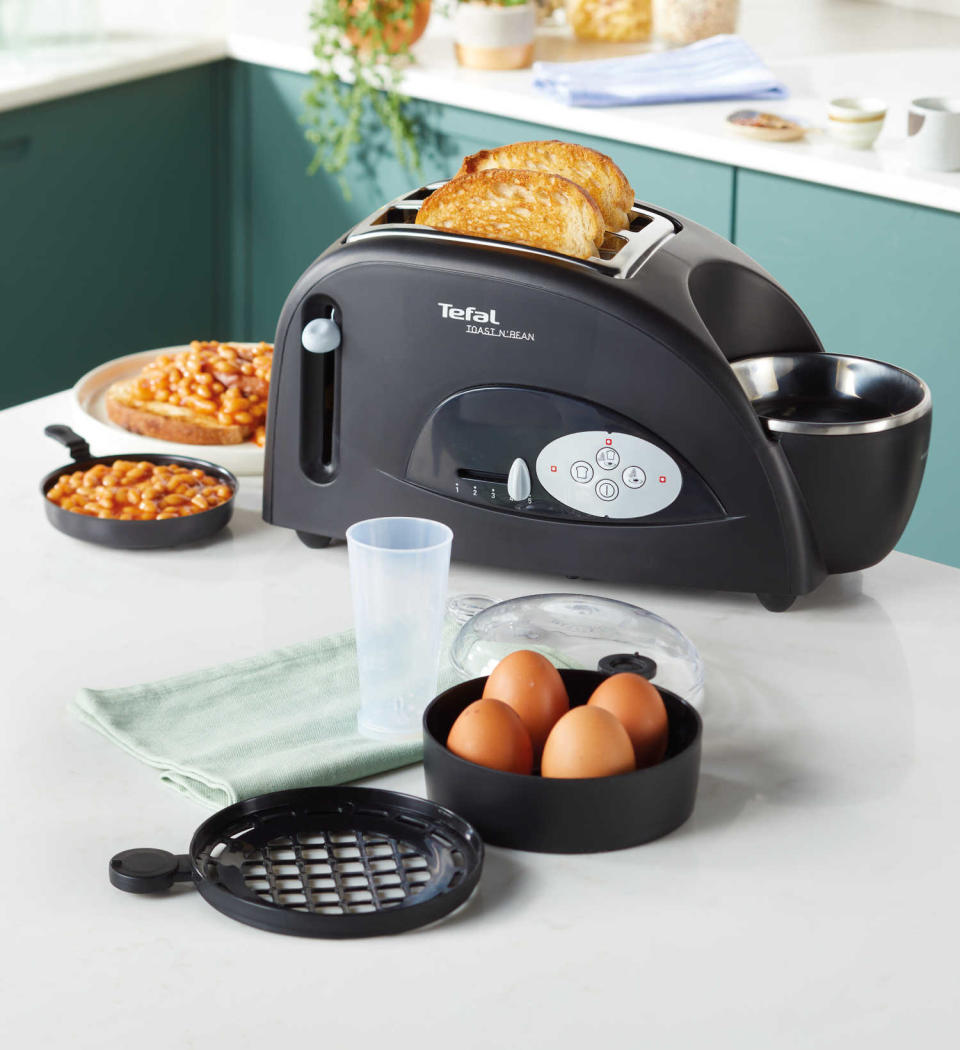 This budget-friendly wonder-gadget can make your toast, eggs and beans all in one. (Aldi)