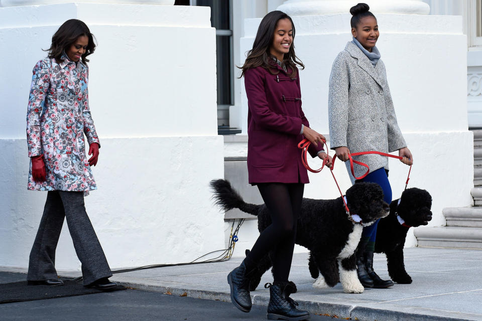 'We Want Pizza and We Want Nuggets': Michelle Obama Dishes About Malia and Sasha's Slumber Party on Final Night in the White House